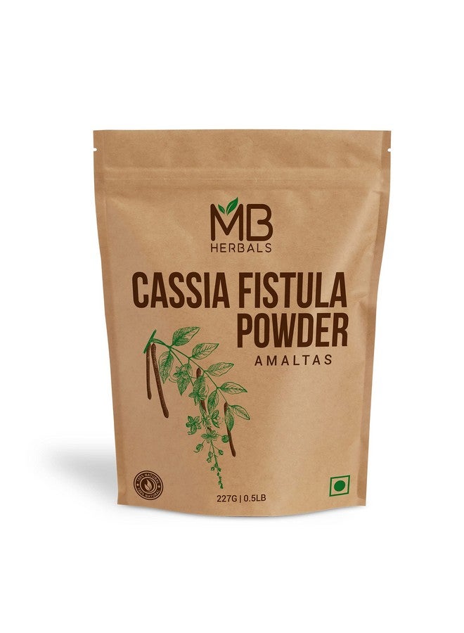 MB Herbals Cassia fistula Powder 227 Gram | Amalatash Gooda Amaltas Phali Pudding Pipi Tree Amaltash Fali Powder - Image 1