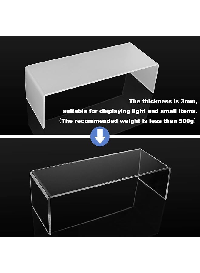 إيروريكس حامل عرض من الأكريليك الشفاف، حامل عرض العطور، مجموعة عرض طاولة الحلوى، حامل عرض الكب كيك، رف عرض متدرج للتنظيم والديكور - Image 2