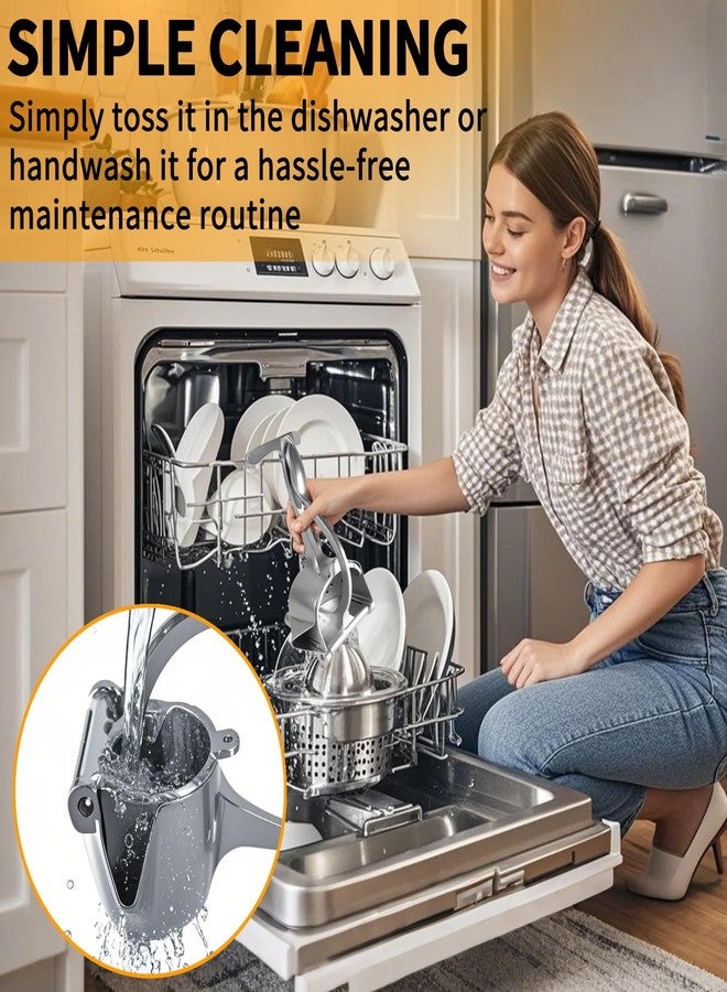 MCSDFN Hand Juicer Squeezer Aluminum Lemon Squeezer Citrus Juicer Hand Press Heavy Duty Manual Squeeze Extractor Tool for Pressing Pomegranates, Citrus, Oranges, and other Fruits - Image 5