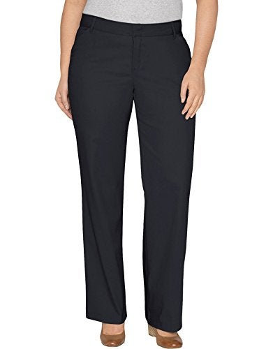 Dickies Womens Plus-Size Relaxed Straight Stretch Twill Pants, Black, 24 US - Image 4
