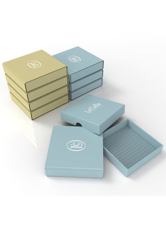 LeCalla Sterling Silver Oval Chunky Hoop Earrings Click-Top Shrimp Hoop Earrings for Women - 35mm - Image 5