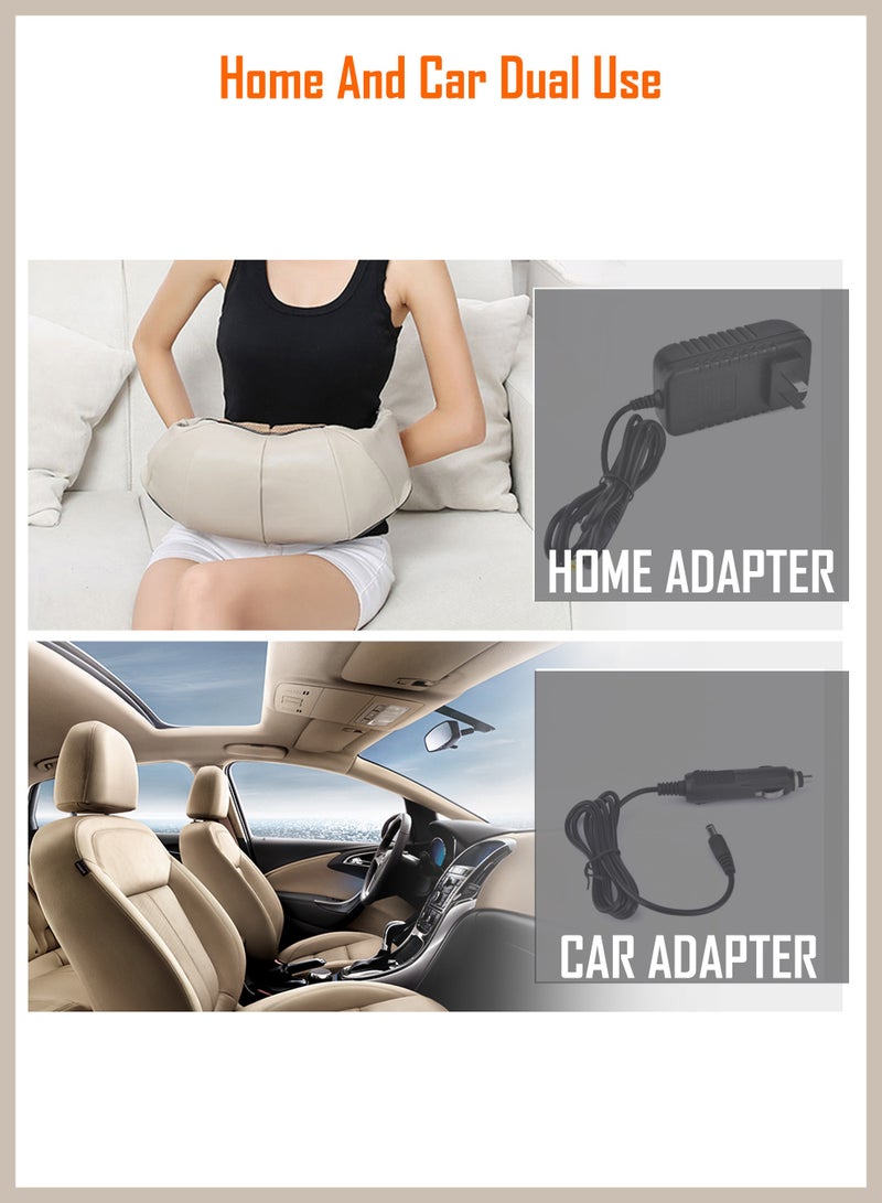 Toshonics 3D Shiatsu Neck and Shoulder Massager with Heat – U-Shaped Deep Tissue Kneading, Vibration, Tapping & Thermal Therapy – Home, Office, Car Use – Full Body Muscle Pain Relief for Back, Waist, Foot, Abdomen  - Image 5