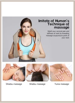 Toshonics 3D Shiatsu Neck and Shoulder Massager with Heat – U-Shaped Deep Tissue Kneading, Vibration, Tapping & Thermal Therapy – Home, Office, Car Use – Full Body Muscle Pain Relief for Back, Waist, Foot, Abdomen  - Image 4
