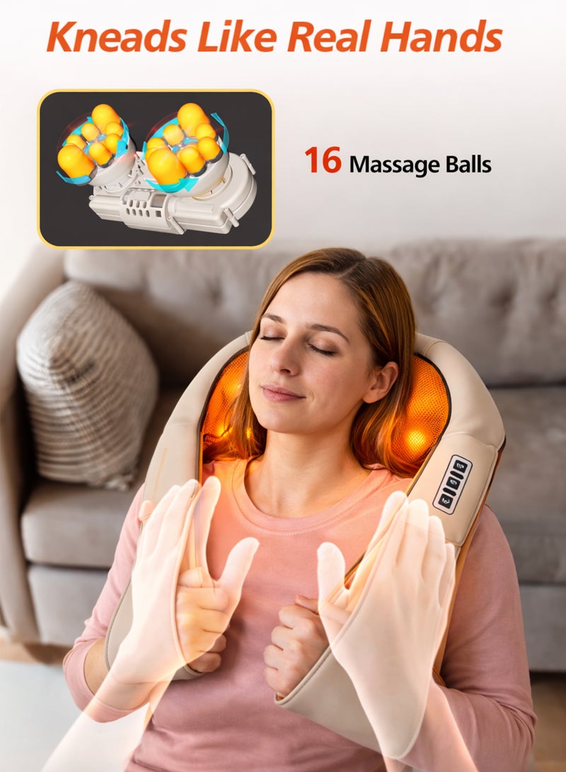 Toshonics 3D Shiatsu Neck and Shoulder Massager with Heat – U-Shaped Deep Tissue Kneading, Vibration, Tapping & Thermal Therapy – Home, Office, Car Use – Full Body Muscle Pain Relief for Back, Waist, Foot, Abdomen - Image 2