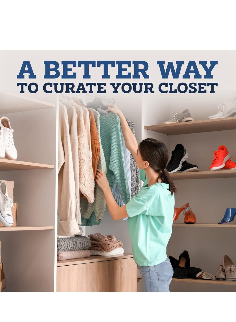 30 Pieces Non-Slip Velvet 360 Degree Swivel Hangers Set Black - Image 5