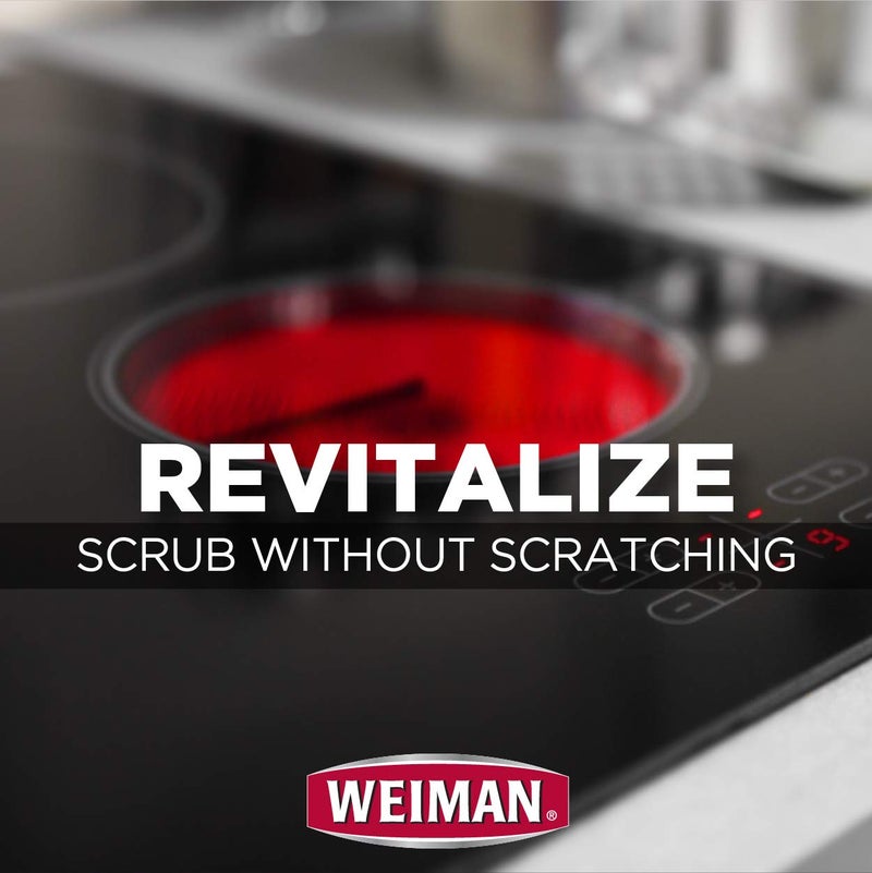 Weiman Cook Top Scrubbing Pads - Gently Clean and Remove Burned-on Food from All Smooth Top and Glass Cooktop Ranges, 3 reusable pads - Image 5