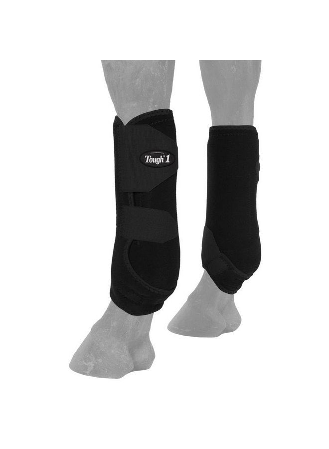 تاف 1 حذاء رياضي Tough 1 بفتحات تهوية أمامية كبيرة باللون الأسود - Image 3