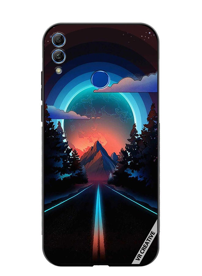 Protective Case Cover For Honor 10 Lite Road To Paradise Design Multicolour