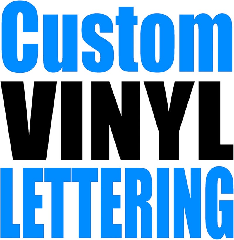 1060 Graphics Custom Text Decal (Letters & Numbers) Vinyl Lettering Sticker UV resistant - Image 1