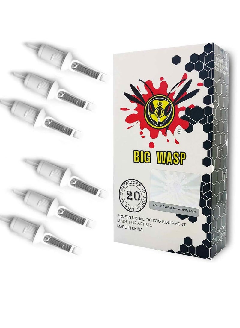 BIGWASP - BIGWASP Professional Disposable 1015RM Tattoo Needle Cartridge #10 Bugpin 15 Curved Magnum (15RM) 20Pcs - Image 1