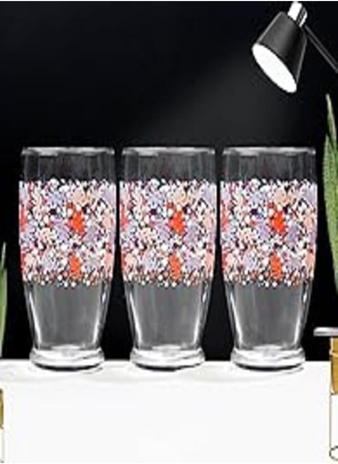 LAV LAV LILA ROM 396 Glass / 350 cc - 11.75 Oz / 3 Pcs/Elegant design, Trusted Brand, Attractive shape of Water, Sparkling Drink, Soft Drink, Smoothies, Juices, Cocktails/High Quality Materials 