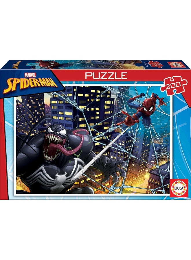 EDUCA Marvel Spider-Man 200 Piece Puzzle for Kids | Large Durable Pieces | 40x28 cm | Educational Toy for Boys & Girls Age 6+ - Image 1