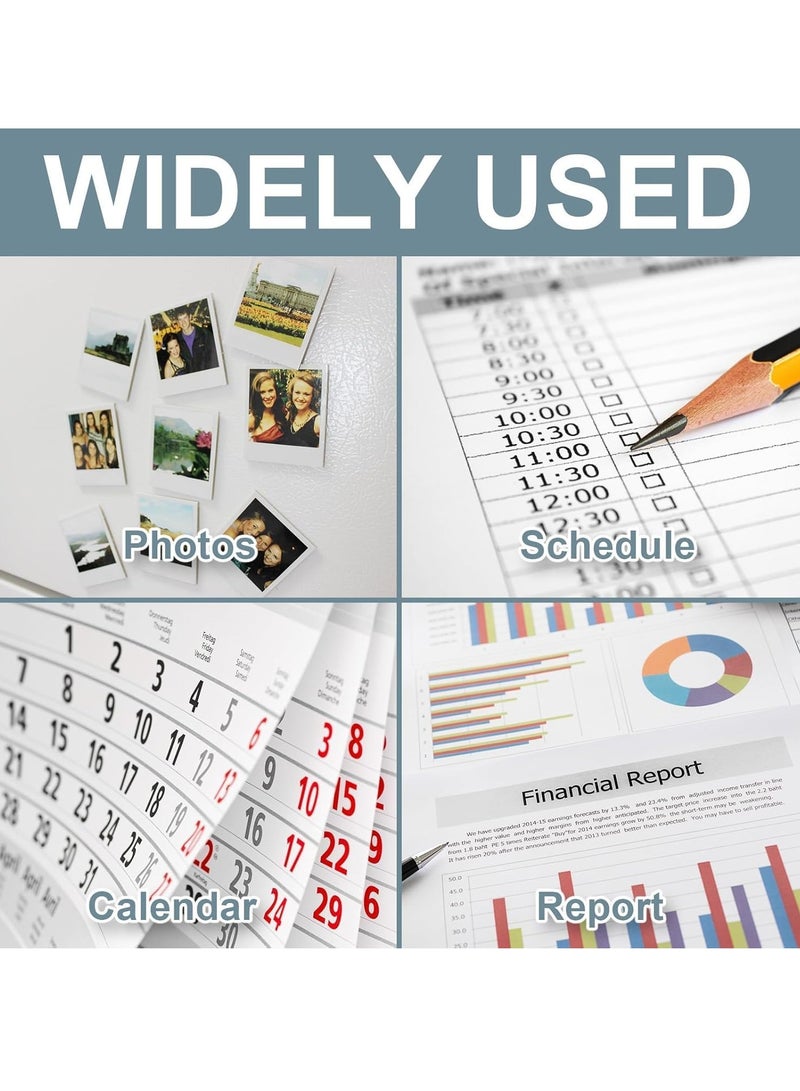 Magnetic Dots with 3M Adhesive Backing, Strong Magnetic Circles Flat Rubber Magnet Squares, Sticky Magnet Dots for Most Surfaces, Refrigerator Whiteboard Dry Erase Board (20mm, Round, 100 pcs) - Image 5