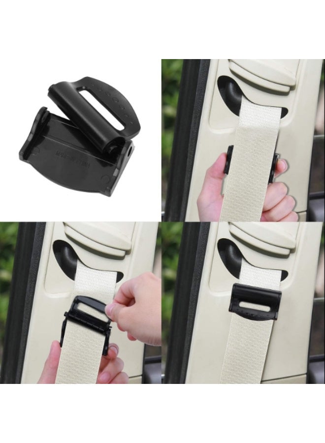 alayjah Alayjah, Plastic Sports-Style Seat Belt Holder Clip, Pack of 2 , New Design Comfort Neck Adjuster & Safety Lock Stopper for Shoulder Protection  - Image 1