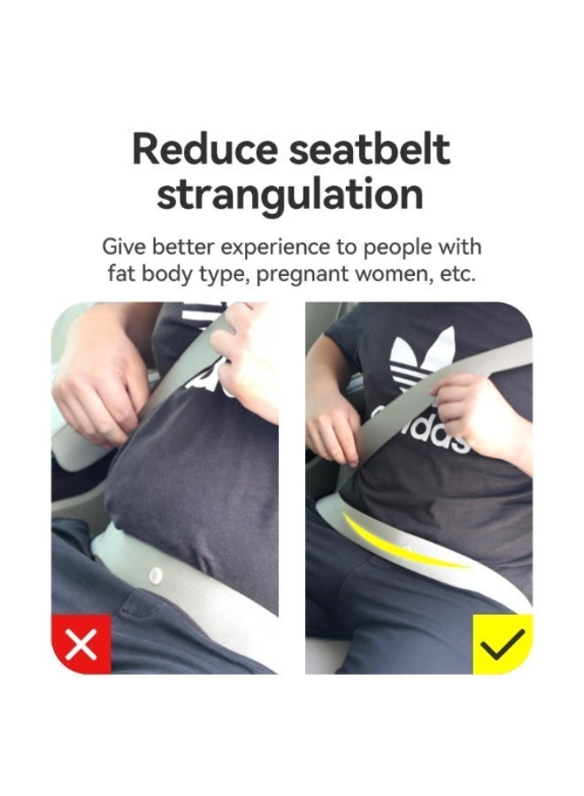 العييجة مشبك حامل حزام الأمان البلاستيكي بتصميم رياضي، قطعة واحدة — تصميم جديد لضبط الراحة للرقبة وقفل الأمان ومانع انزلاق لحماية الكتف - Image 3