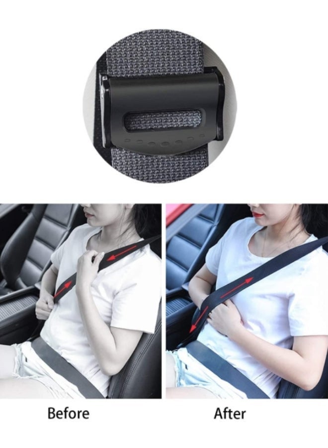 العييجة مشبك حامل حزام الأمان البلاستيكي بتصميم رياضي، قطعة واحدة — تصميم جديد لضبط الراحة للرقبة وقفل الأمان ومانع انزلاق لحماية الكتف - Image 4