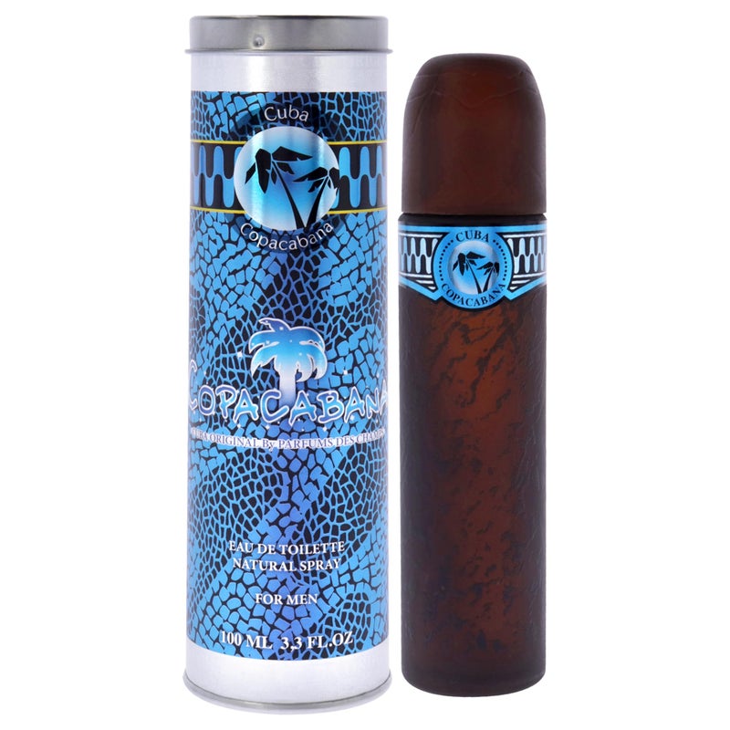 Cuba Brazil Copacabana Eau de Toilette Spray for Men, Brown, 3.3 Fl Oz - Image 1