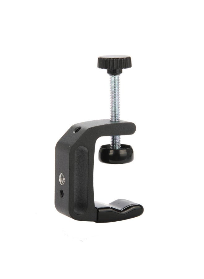 Round Tube Universal Clamp Shenniu Q Type Multifunctional Fixing Clamp Lamp Holder C Type Strong Clamp Metal U Type Desktop Fixing Clamp - Image 5