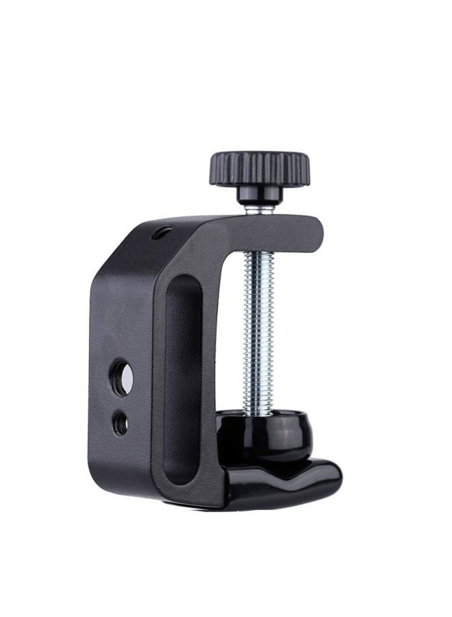 Round Tube Universal Clamp Shenniu Q Type Multifunctional Fixing Clamp Lamp Holder C Type Strong Clamp Metal U Type Desktop Fixing Clamp - Image 2