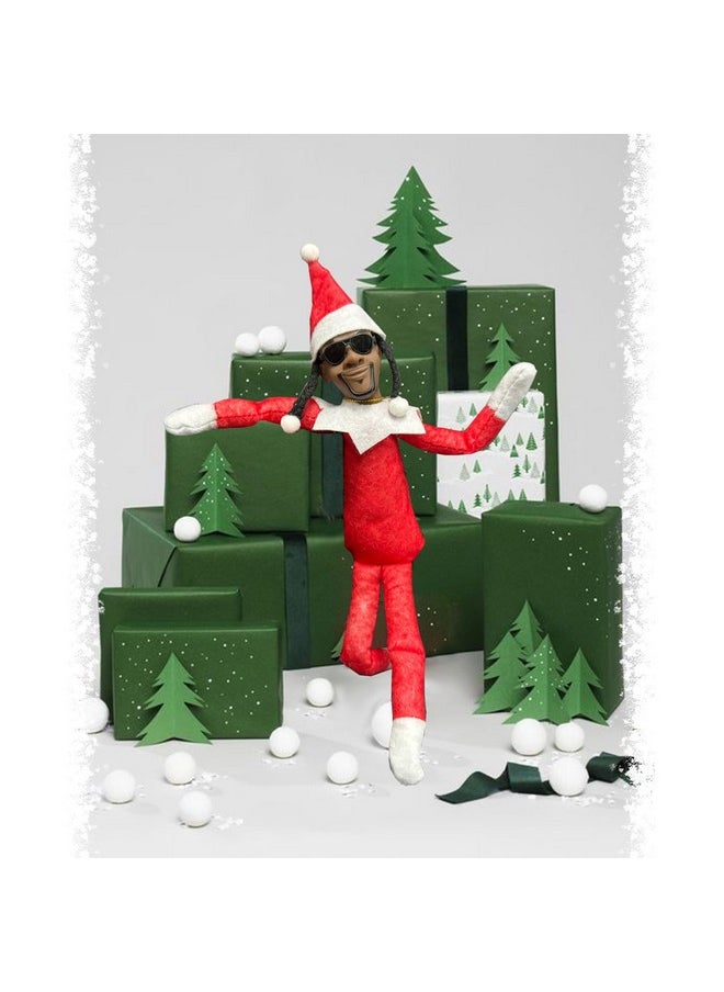 HENGBANG Christmas Elf Plush Doll,Handmade Elf Doll Hip Hop Doll,Christmas Party Holiday Home Festival Decoration (Red)  - Image 3