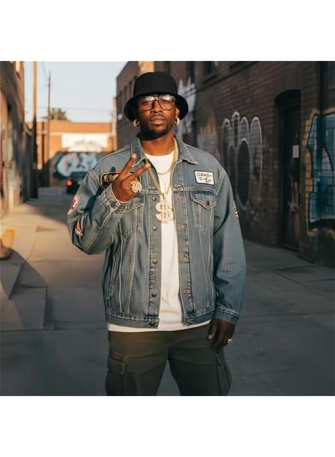 Gejoy Hip Hop Costume Kit 80s 90s Rapper Accessories Outfit for Men Women Sunglass Hat Chain Ring  Party Decoration - Image 5