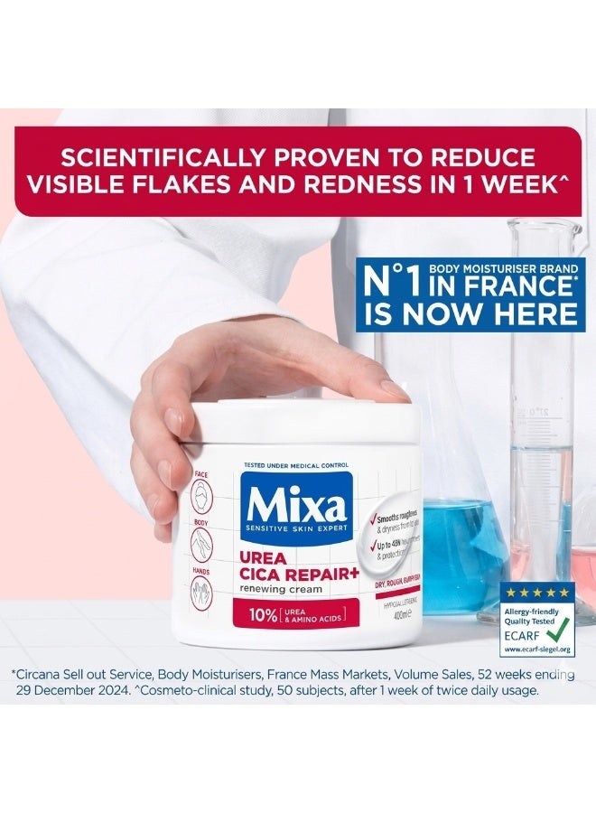 Mixa Urea Cica+ Repair​ Cream Jar 400ml - Image 3