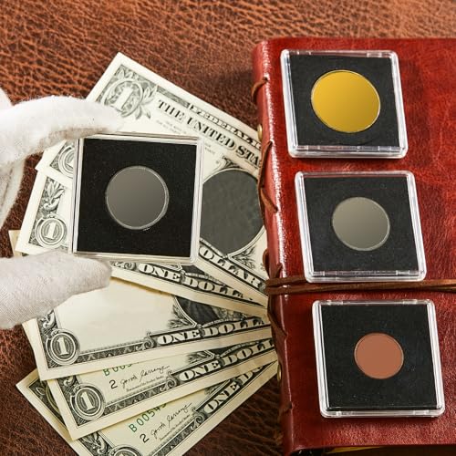 Leinuosen 30 Pcs Adjustable Acrylic Coin Cases for Collectors with Sponges 20/25/30/35/40 mm Coin Snap Holder Silver Dollar Protection Cases Dollar Collection Supplies - Image 5