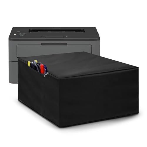 Alifiya Dust Proof Washable Printer Cover for Brother HL-L2351DW / HL-L2366DW - Black - Image 1