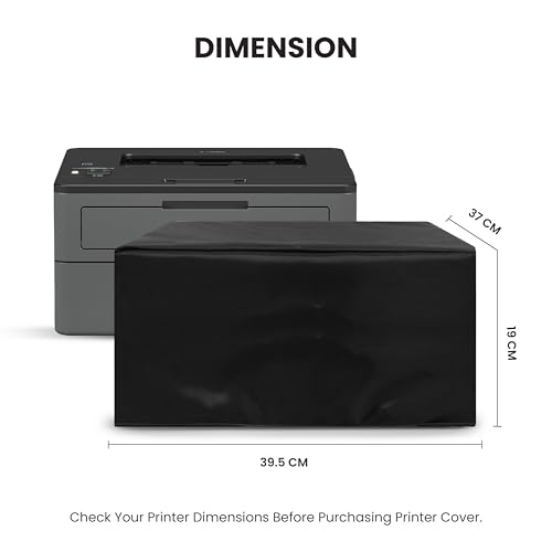 Alifiya Dust Proof Washable Printer Cover for Brother HL-L2351DW / HL-L2366DW - Black - Image 2