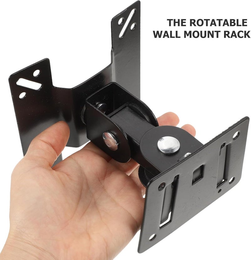 Kisangel Adjustable Monitor Mount Bracket with 360° Swivel for 14-27 Inch Screens, Metal Pivot LCD Display Stand for Home and Office Use - Image 4