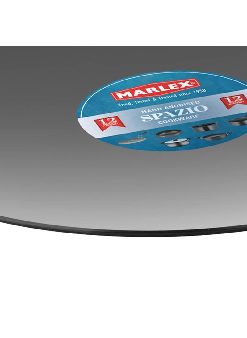 Marlex Hard Anodized Spazio Concave Tawa 3 mm Thickness with Wire Handle 10 Inches