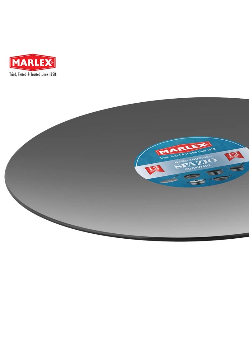 Marlex Hard Anodized Spazio Concave Tawa 3 mm Thickness with Wire Handle 10 Inches