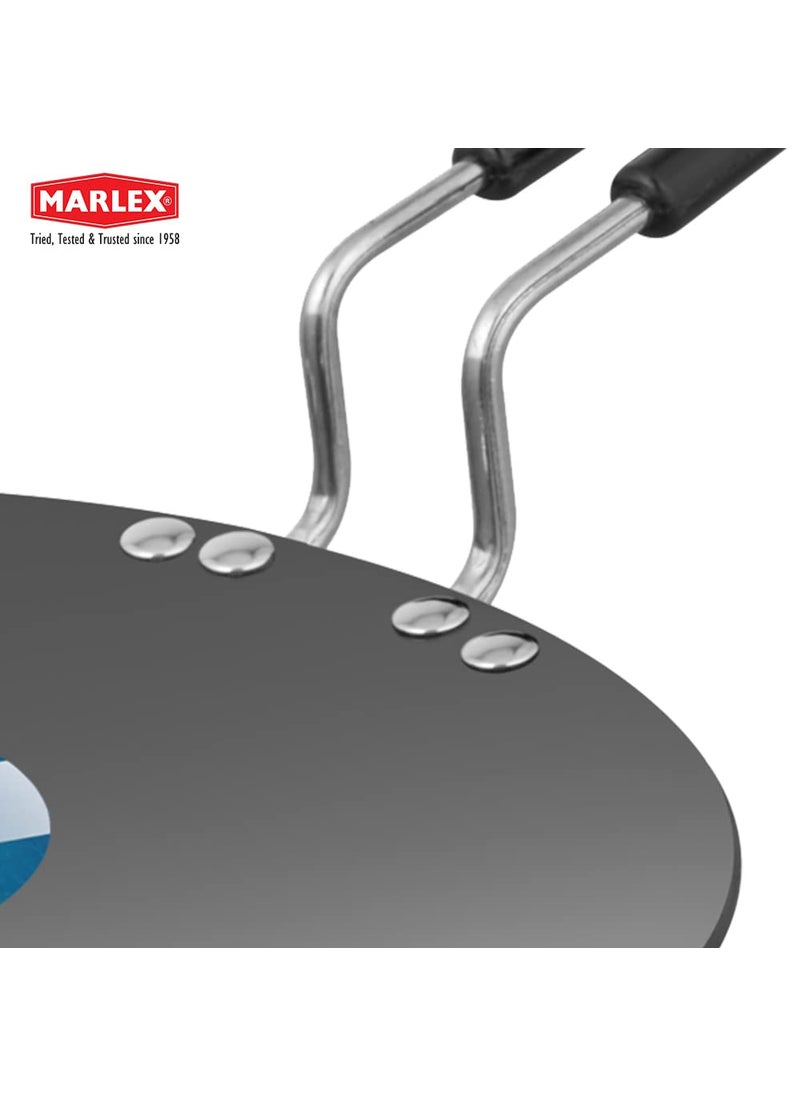 Marlex Hard Anodized Spazio Concave Tawa 3 mm Thickness with Wire Handle 10 Inches