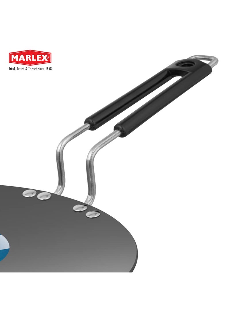 Marlex Hard Anodized Spazio Concave Tawa 3 mm Thickness with Wire Handle 10 Inches