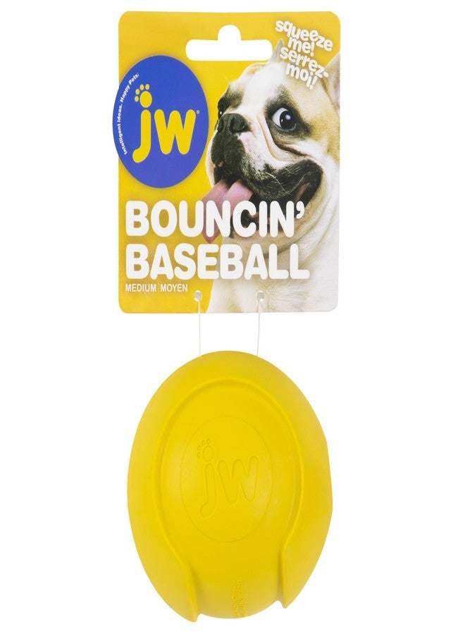 JW Pet Company iSqueak Bouncin' Baseball Dog Toy, Medium (Colors Vary) - Image 4