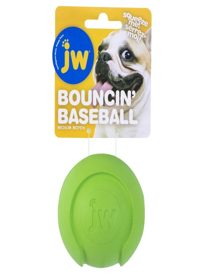 JW Pet Company iSqueak Bouncin' Baseball Dog Toy, Medium (Colors Vary) - Image 2