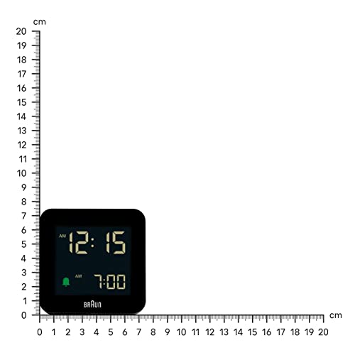 Braun Digital Alarm Clock with Snooze, Negative LCD Display, Quick Set, Crescendo Beep Alarm in Black, Model BC09B (1-Pack) - Image 5