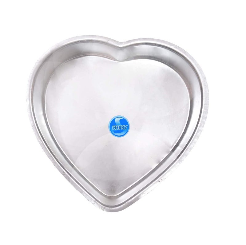 Stephy Aluminium Heart Shaped Cake Baking Moulds Pack of 3 - Image 4