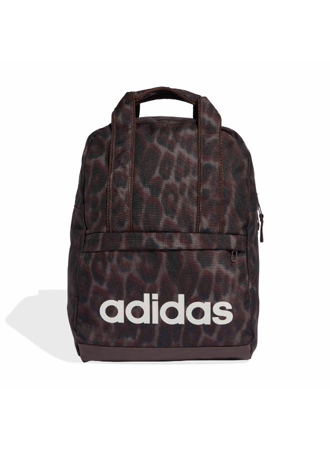 Adidas Linear Essentials Graphic Backpack - Brown - Image 1