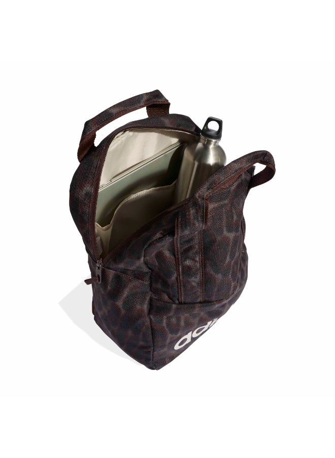 Adidas Linear Essentials Graphic Backpack - Brown - Image 4