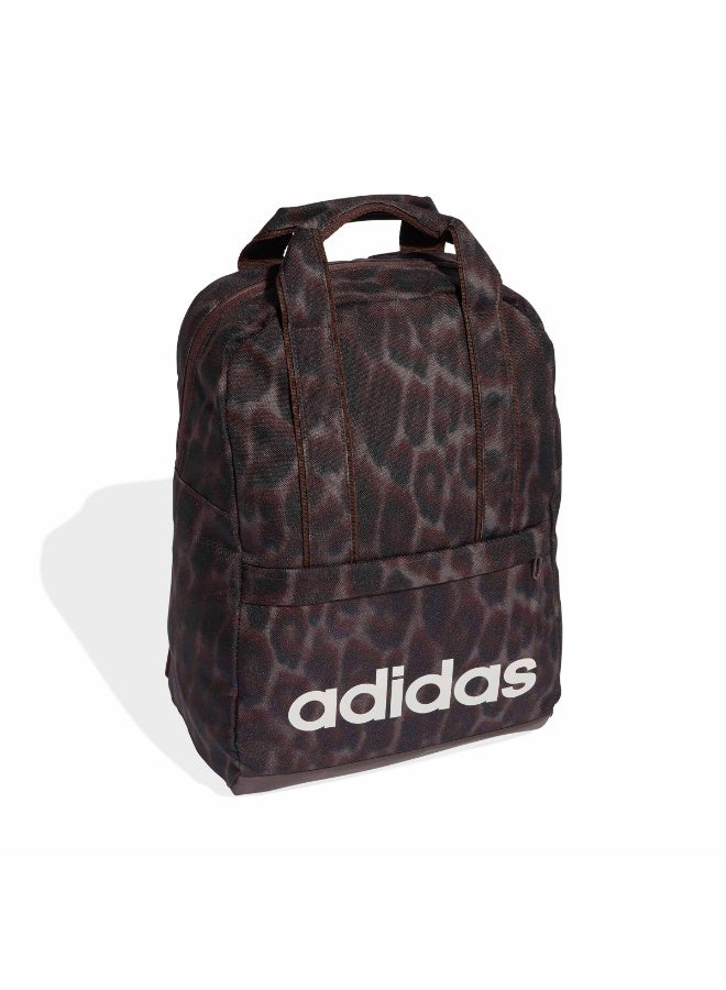 Adidas Linear Essentials Graphic Backpack - Brown - Image 3