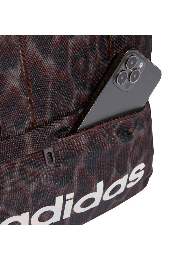 Adidas Linear Essentials Graphic Backpack - Brown - Image 5