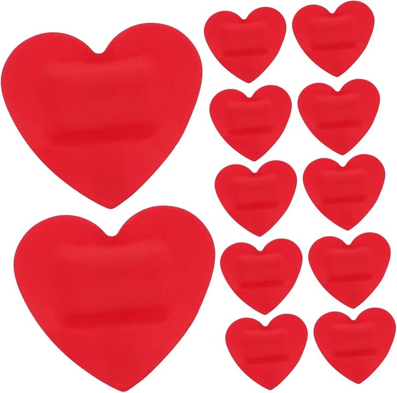12 قطعة من لصقات القلب المطاطية المريحة المحمولة للعناية بجميع الأعمار - Image 1