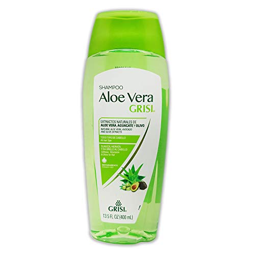 Grisi Aloe Vera Shampoo | Moisturizing Hair Product with Aloe Extract, Paraben-Free for Soft, Shiny Hair - 13.5 Fl Ounces - Image 1