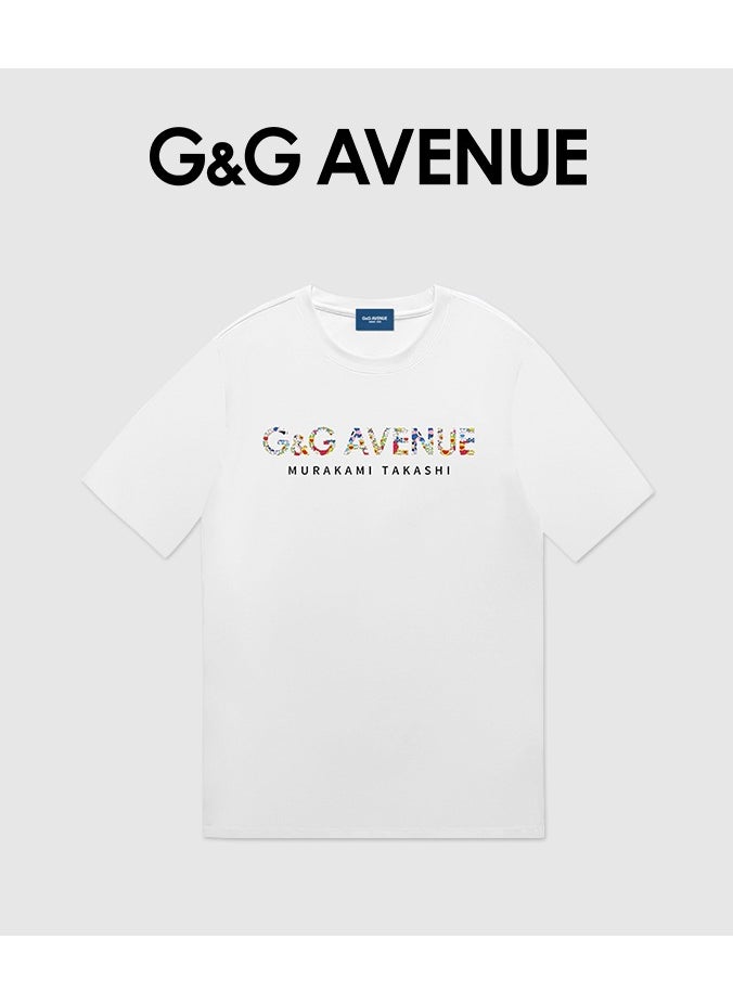 G&G AVENUE Heavy cotton fabric Men's Oversized round neck T-shirt, pure cotton thick and high-quality, 1/2 sleeve shirt slim fit new trend  - Image 5