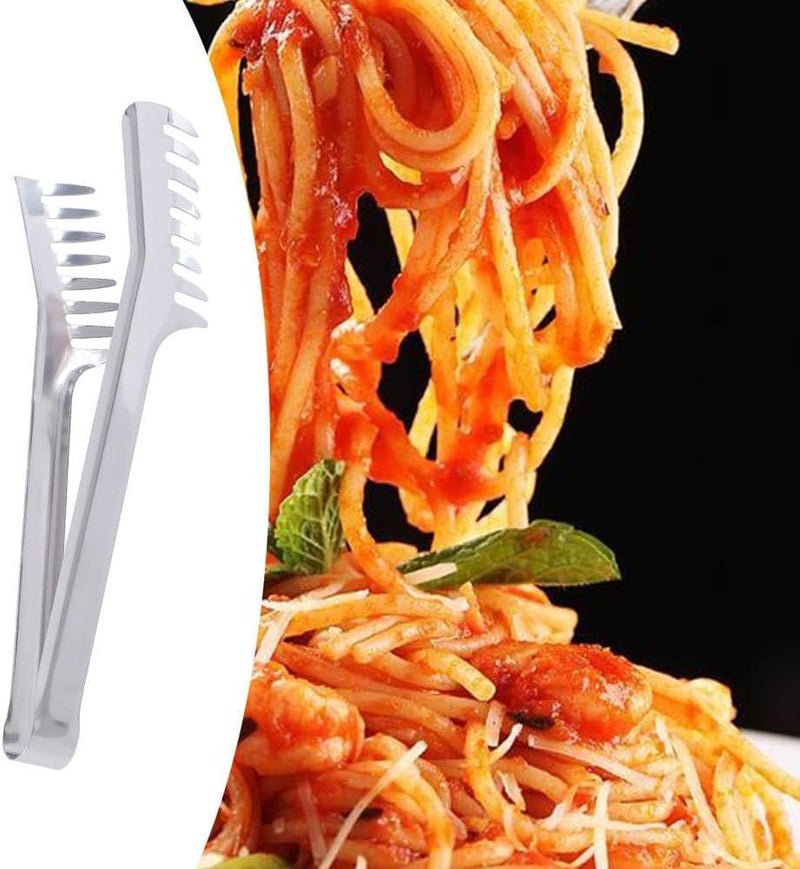 Kopida Spaghetti Clip 9 Inch Stainless Steel Long Handle Noodle Tongs Pasta Tool Spaghetti Tongs Food Clips Multifunction BBQ Clamp Kitchen Cooking Utensils - Image 2