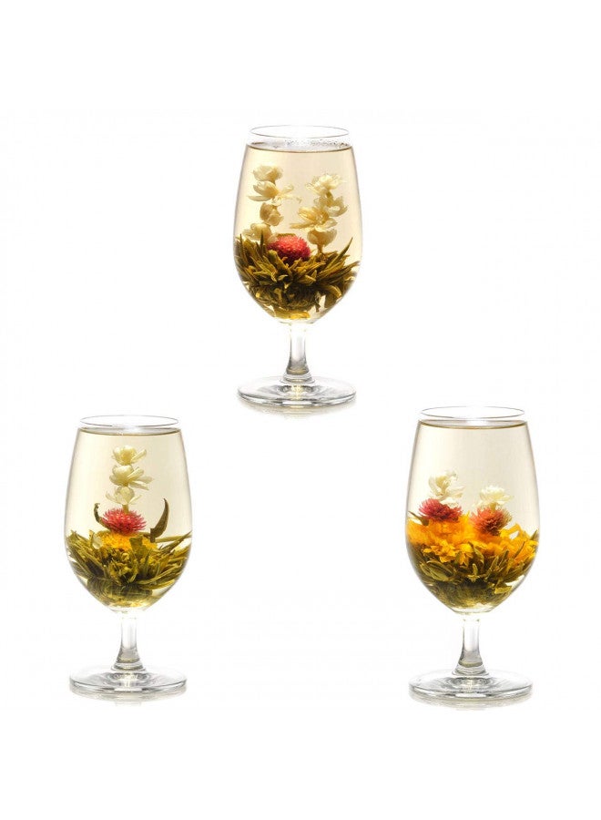 Teavivre 12pcs Handmade Blooming Flower Tea - Radom Varieties of Individually Sealed Tea Ball - Assorted Flowering Green Tea Ball - Natural Flowers Hand-tied with Green Tea - Image 1