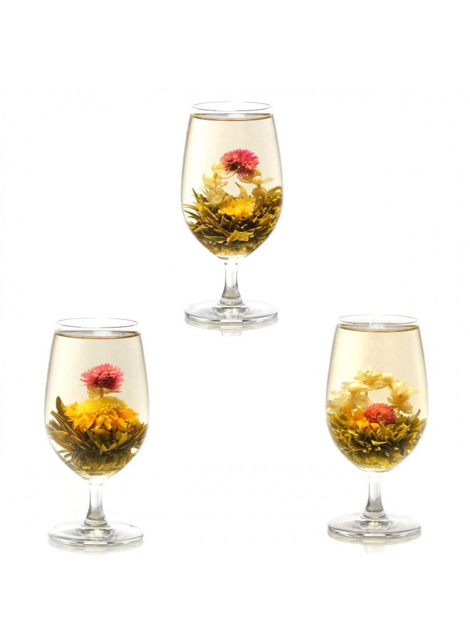 Teavivre 12pcs Handmade Blooming Flower Tea - Radom Varieties of Individually Sealed Tea Ball - Assorted Flowering Green Tea Ball - Natural Flowers Hand-tied with Green Tea - Image 2