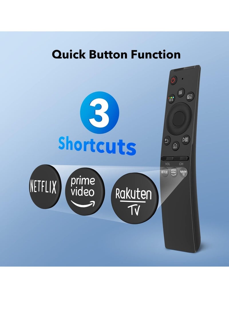 PopZa New Universal Remote Control for Samsung Smart TV by Replacement Compatible with All Samsung Smart TVs LCD LED UHD QLED 4K 8K HDR and More TVs with Netflix and Prime Video Buttons with battery - Image 4