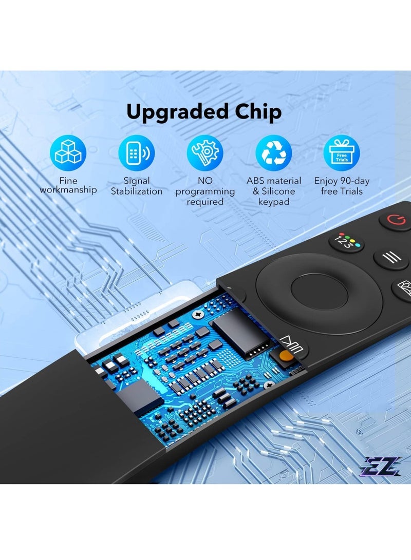 PopZa New Universal Remote Control for Samsung Smart TV by Replacement Compatible with All Samsung Smart TVs LCD LED UHD QLED 4K 8K HDR and More TVs with Netflix and Prime Video Buttons with battery - Image 2